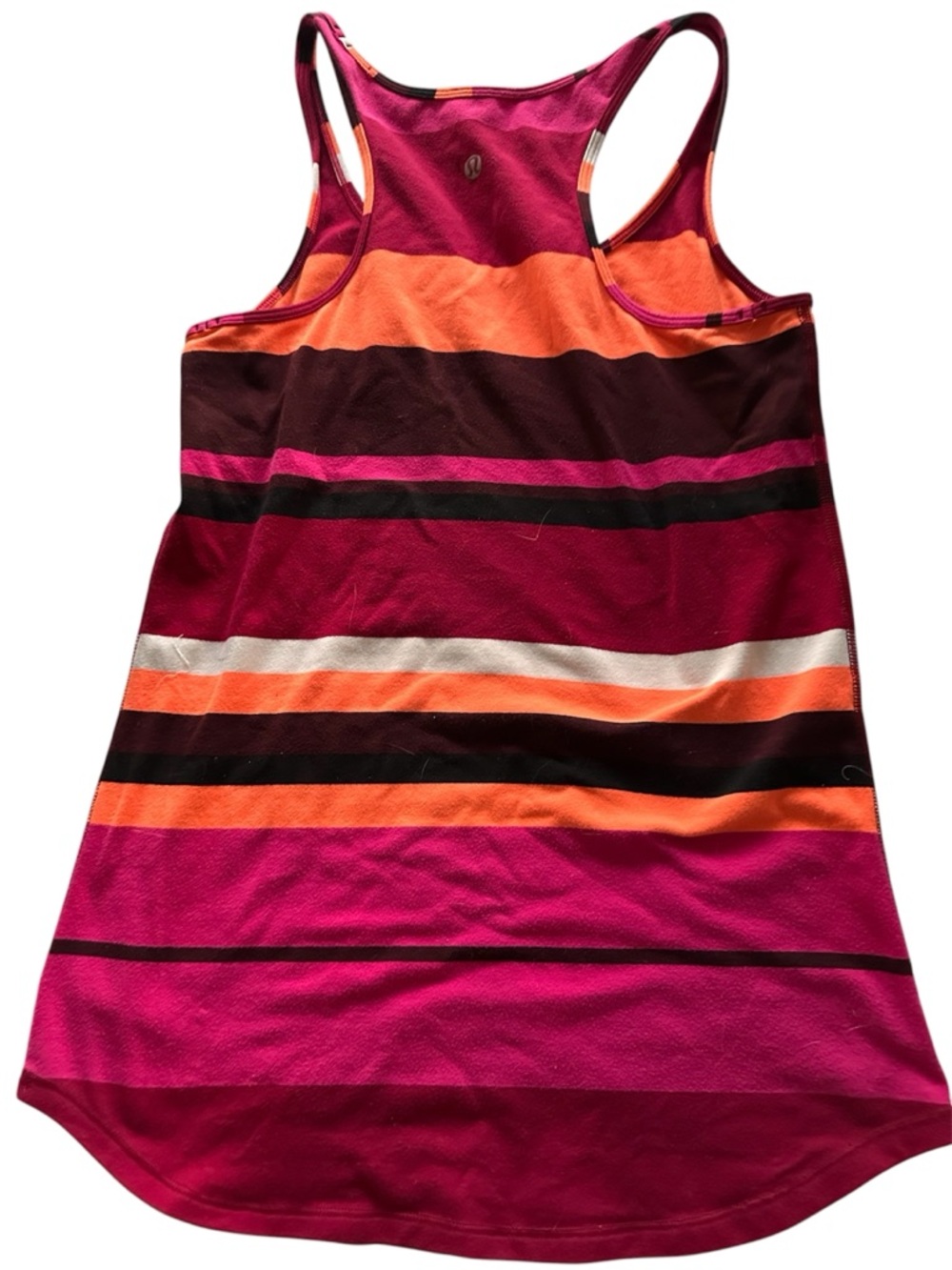 lululemon athletica Striped Racerback Tank in Pink, Orange, Black, White